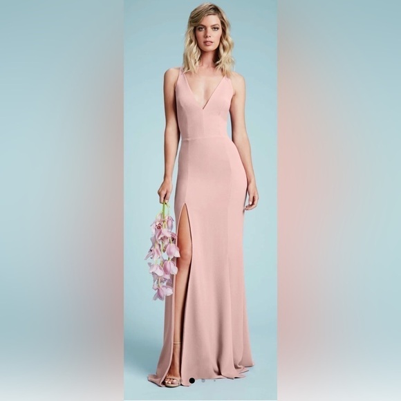 Dress the Population Dresses & Skirts - Anthropologie Dress The Population Iris Body-Hugging V-Neck Gown Size M